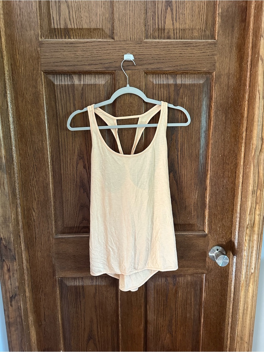 ZYIA light yellow Double-Strap Racerback Tank Top
